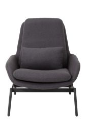 Annika Upholstered Lounge Chair - Grey Upholstery