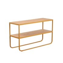 Christina Console Table with Mustard Steel Frame