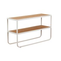Christina Console Table with White Metal frame