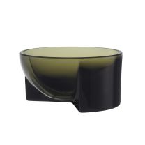 Iittala Kuru Bowl Glass 13cm Moss Green
