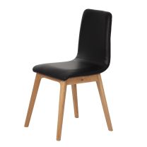 Marguerite Dining Chair Black Leather
