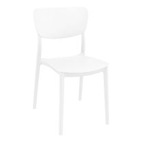 White Monna Chair by Siesta - Outdoor Dining Chair - Made in Europe