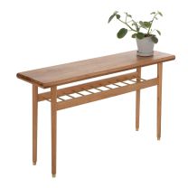 Tommer Solid Oak Hallway Table - Front Angle